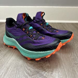 Saucony Athletic Shoes - Purple, Black, Teal, and Orange